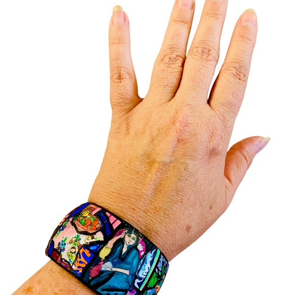 Henri Matisse Cuff Bracelet/Matisse’s Art/Paintings/Collage Art/Decoupage Cuff - Picture 13 of 14